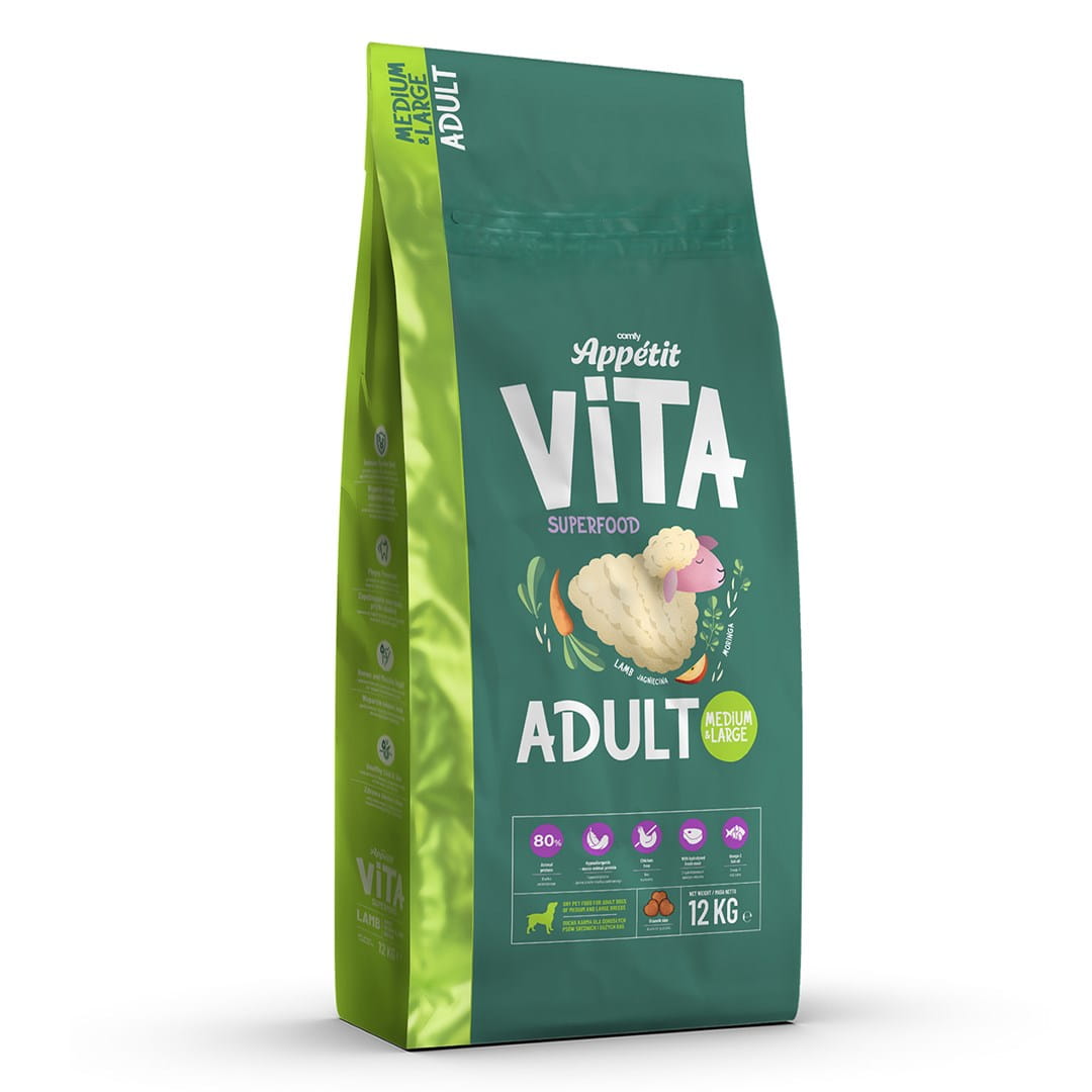 Comfy Appetit Vita Medium & Large Lamb Karma Sucha Dla Psa Jagnięcina 12kg